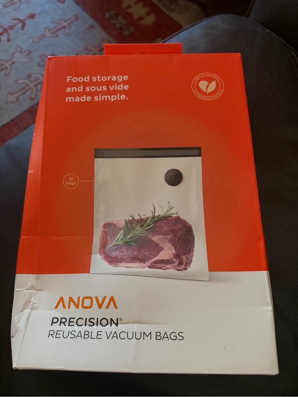 Anova Precision Reusable Vacuum Bags 10pcs NEW 10.24” x 13.78”